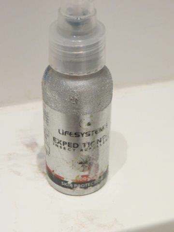 Lifesystems mosquito repellent in damaged metal canister