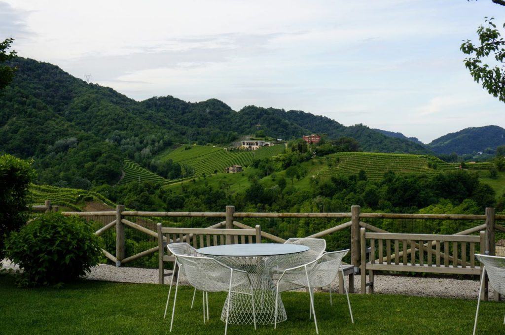 views of rolling hilltops outside Duca di Dole.