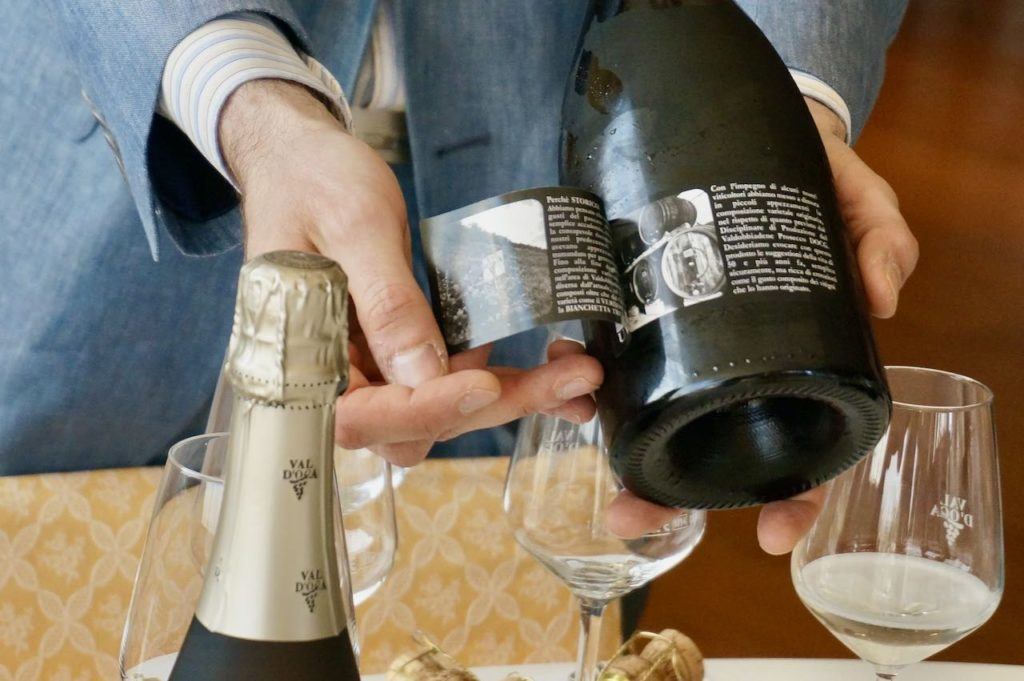 reading a Prosecco label