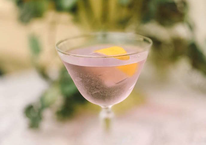 Pink gin prosecco cocktail