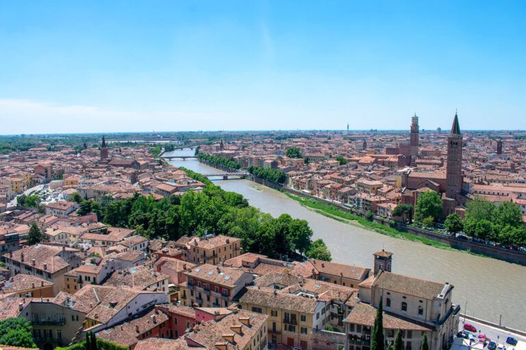 Views from Castel San Pietro in Verona across river