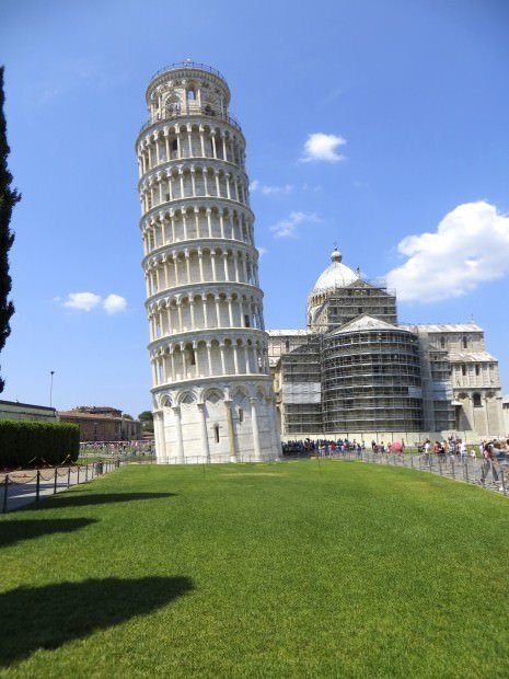 Leaning Tower of Pisa in the Tuscany region of Italy