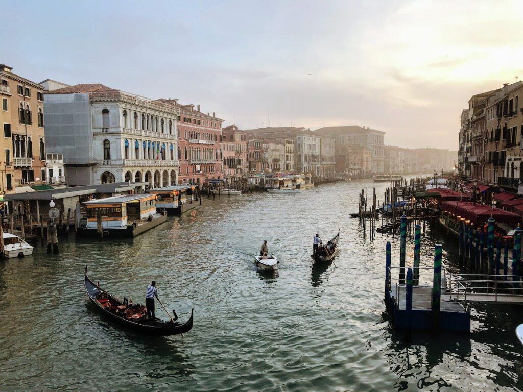 Grand Canal in Venice with boats