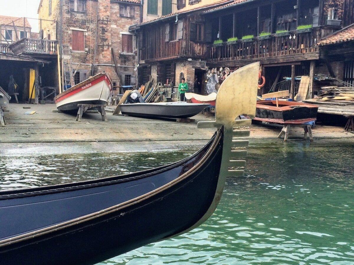 Squero di San Trovaso Boat year with gondola