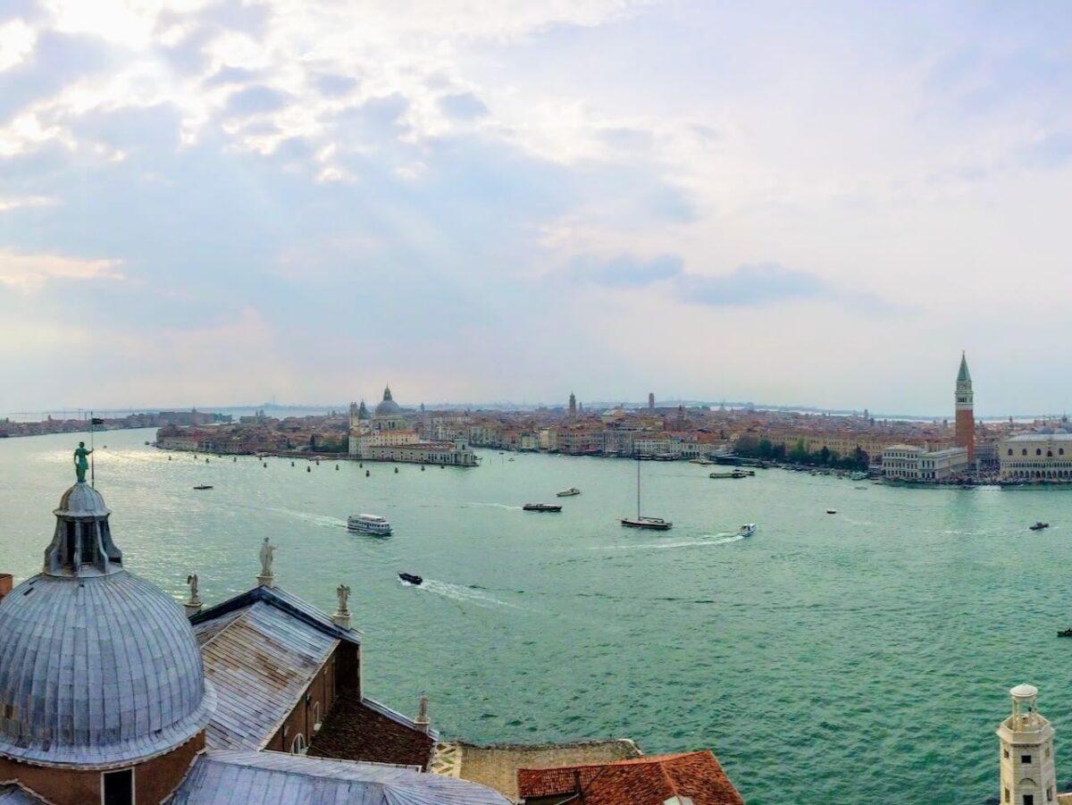 Views over Venice from San Giorgio Maggiore Tower.